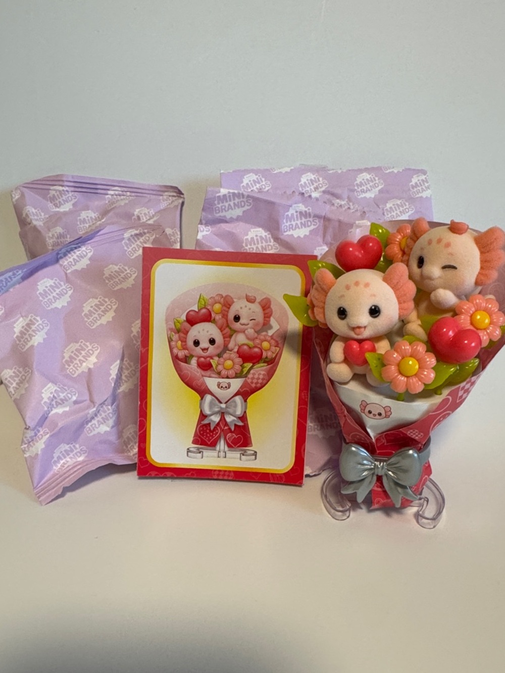 💜 💐 Kawaii Bouquets - Axolotls - Mini Brands - sealed packets